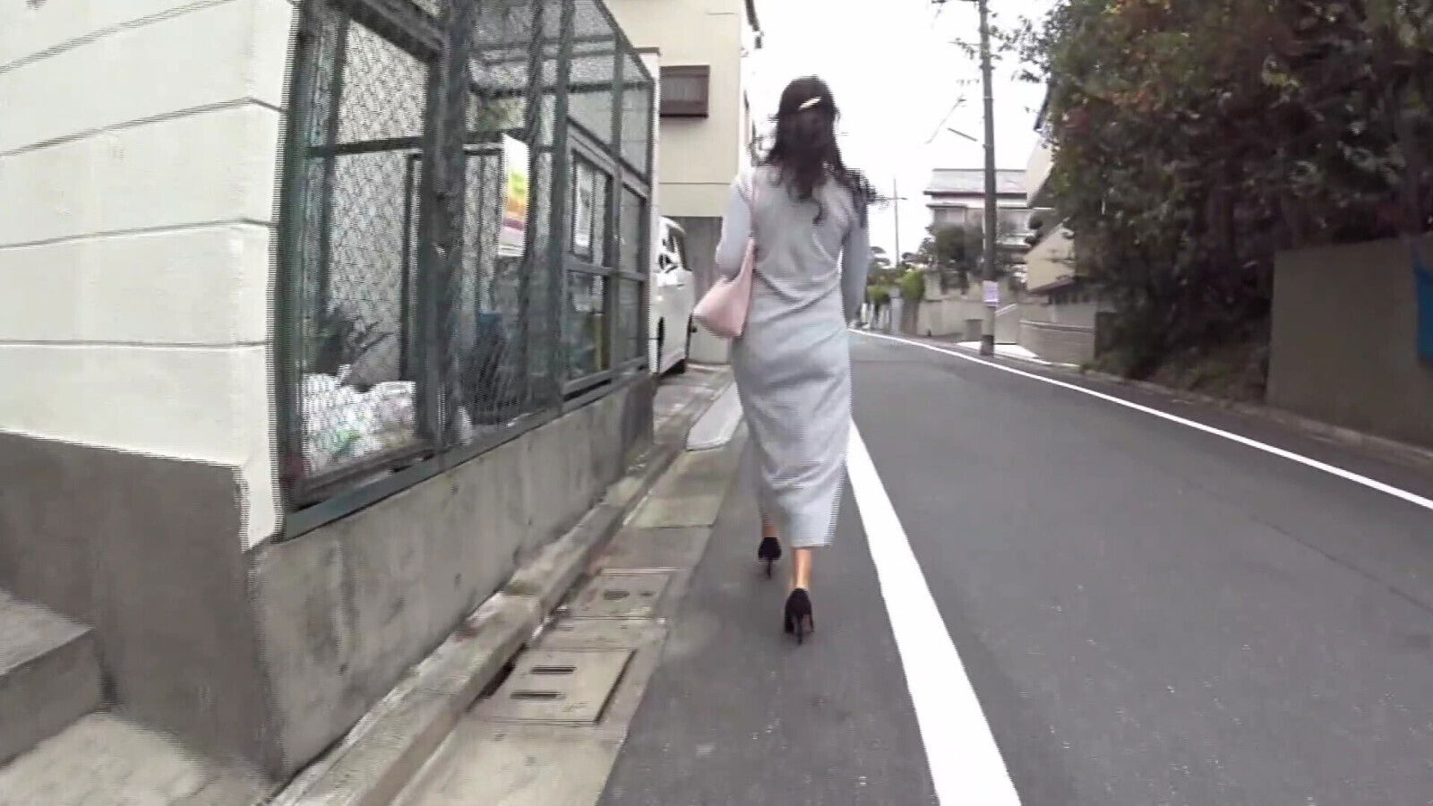 Individual Follows Scantily Clad Woman Secluded