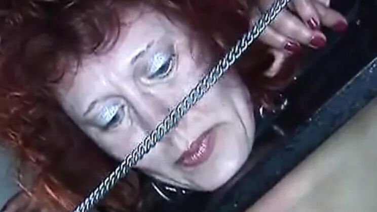 German Mature Slut Tied Dominated Rough BDSM Orgy