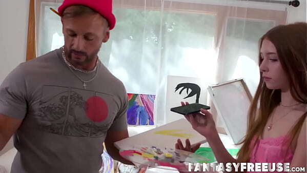 Ebony Ameena Green penetrated while teen friend Myra Moans makes picture