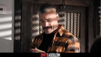 Perv stepdad fucks naughty stepson'_s girlfriend from behind