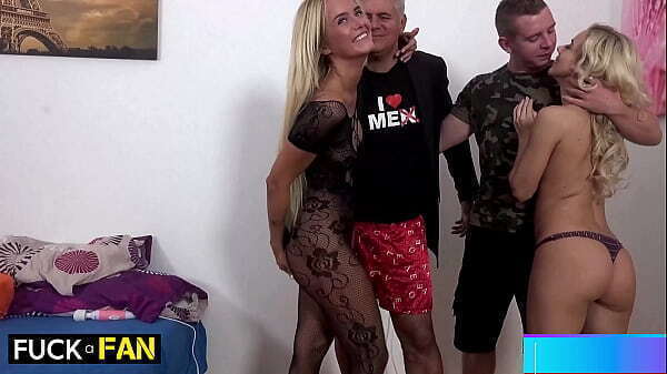 Aisha Licks Nesty'_s Pussy While Blonde Slurps Chad'_s Balls!