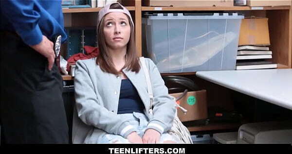 TeenLifters Cute Tiny Teen Caught Shoplifting With Guard After Deal Reached Hayden Hennessy