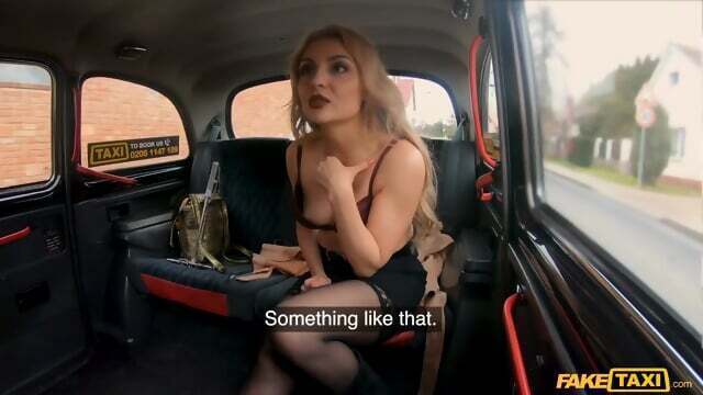 Caty Kiss Rides Taxi Driver Stockings