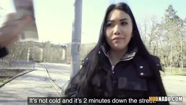 Brunette Cutie Alina Crystall Gets Fucked Street