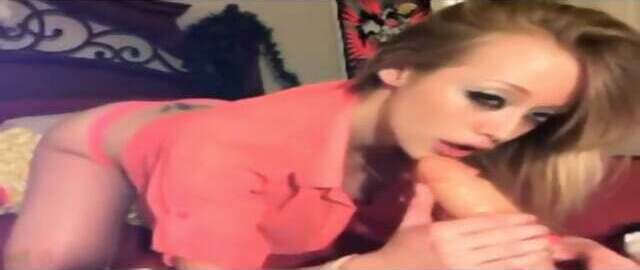 Sloppy Dildo Blowjob