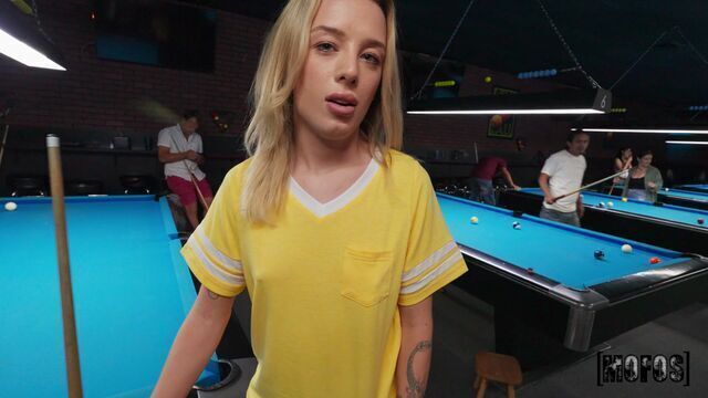  Blonde girlfriend with round ass Ashlyn Angel fucked by big cock 