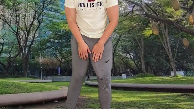 Public grey sweatpants