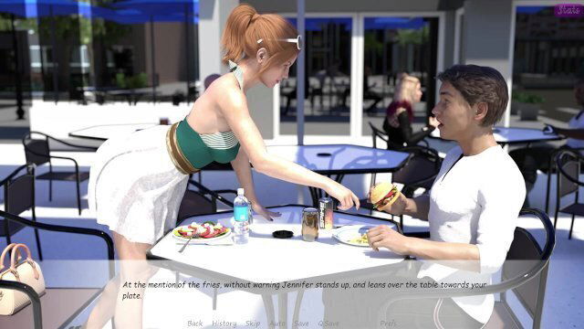 stepbrother wife While having lunch with Jennifer, John with Justine-highlight