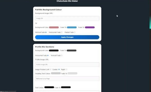 Design Customised Chaturbate Maker