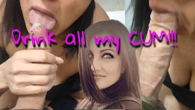 Bathroom Blowjob with Cumshot Over Body. Milf Sucks While Washing. Amateur Real Wife