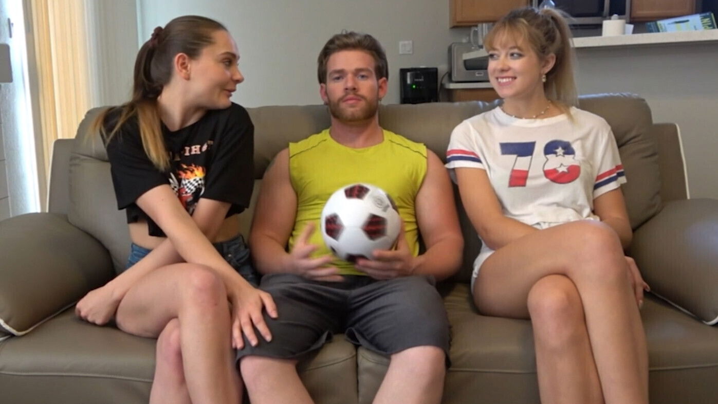 sizzling game strip soccer with newcomers River Derek