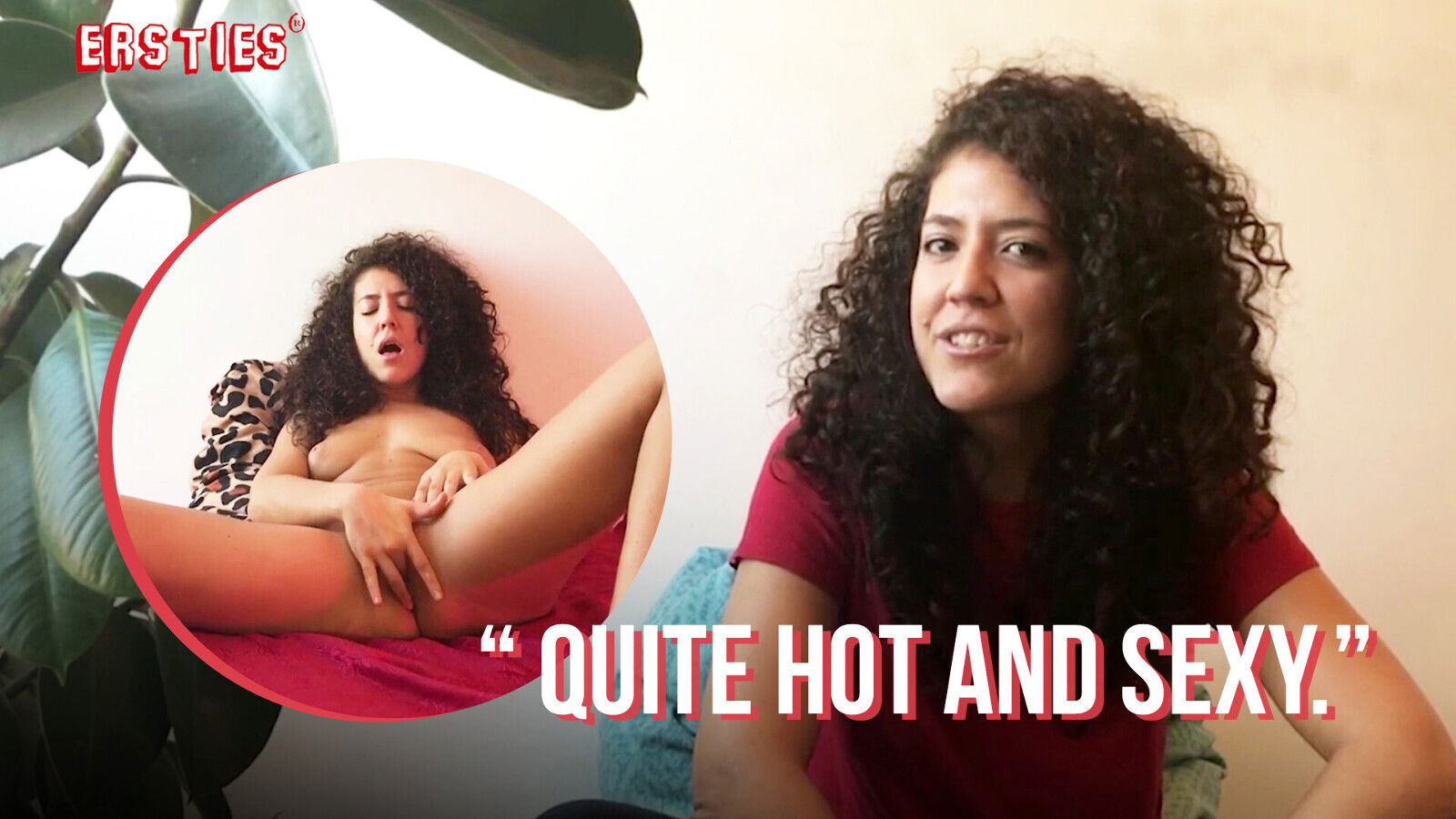 Ersties Dark Haired Italian Mary Fingers Pussy Before Sticking Finger