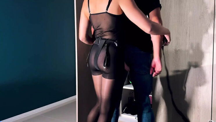 Mistress Taly Pegs Hard Before Work Rough Femdom Strapon Action