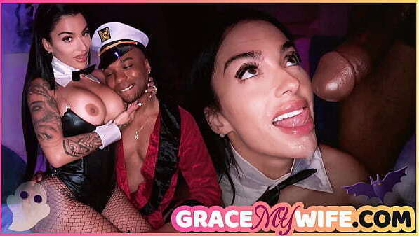 Horny Hotwife Bunny Plays With Another Black