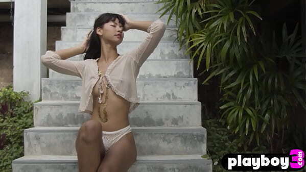 Petite Asian MILF posed after MILF exposed stunning natural body