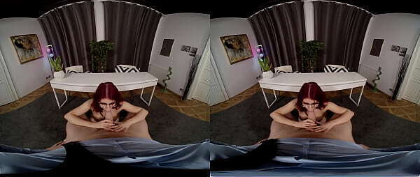 Sexy Intern Atlanta Moreno Gives Footjob Office