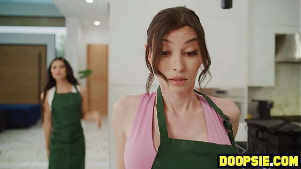 chubby waitress gets kinky with tranny coworkers