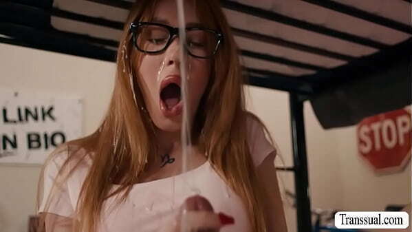 Horny shemale lets roommate fuck asshole