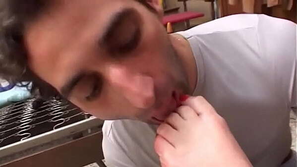 Funny blowjob with transsexual housewife