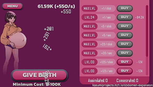 INFLATE BELLY WHILE STANDING