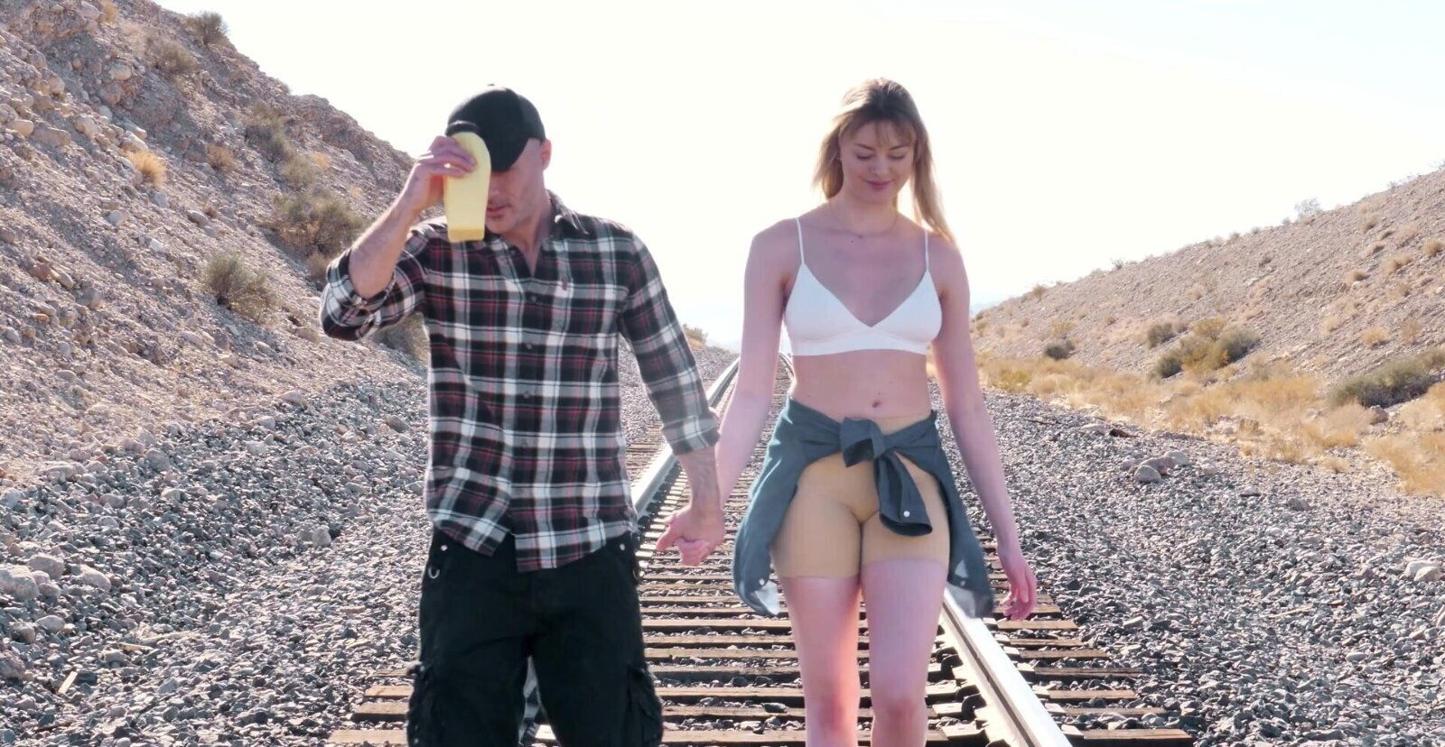 Blonde enjoys while riding hard Amber Moore