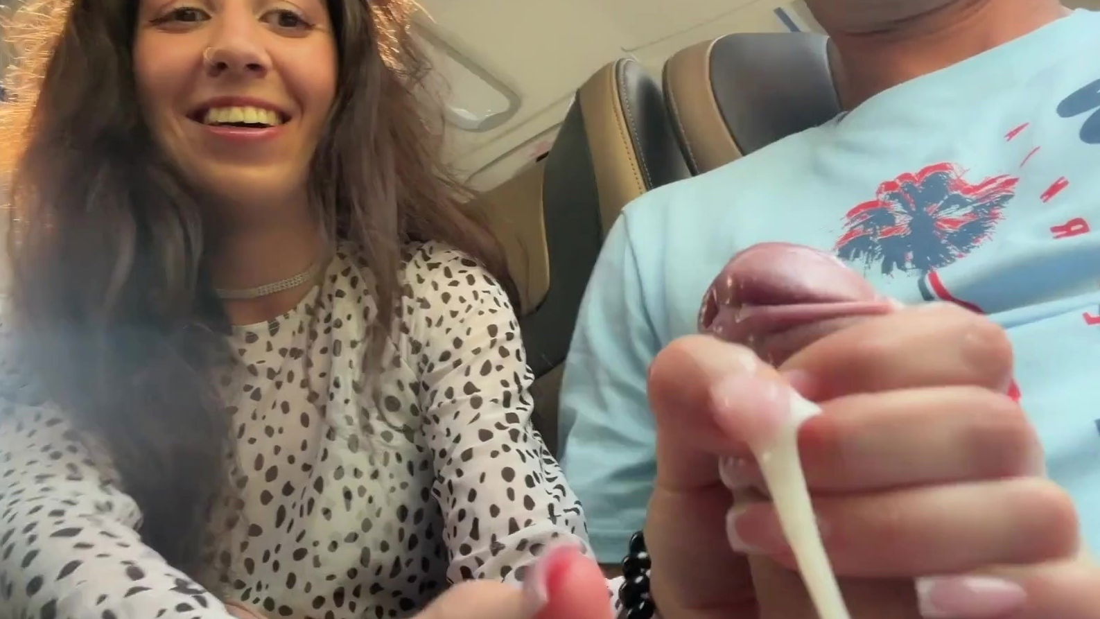 Cute Slim Brunette Katty West Milks Stranger's Right Tourist Makes