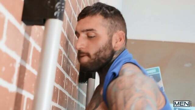 Edward Terrant Johnny Donovan Tony D'Angelo's Bareback Gloryhole Fuck