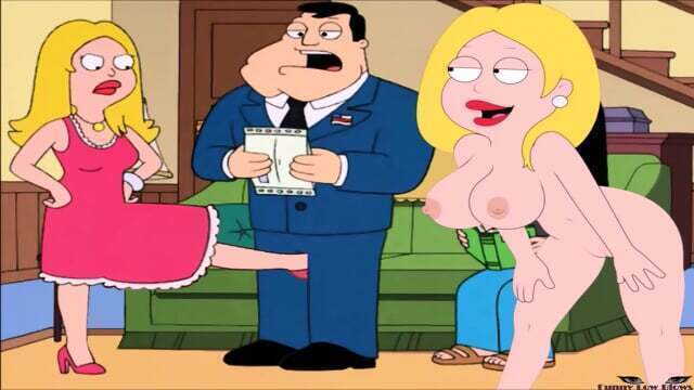 FRANCINE sexy blonde milf BALLBUSTING anime balls, husband busted