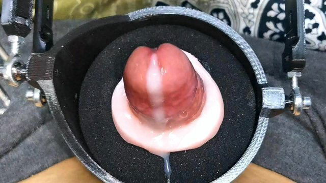 Machine huge portion sperm! Super orgasm! Huge cumshot!