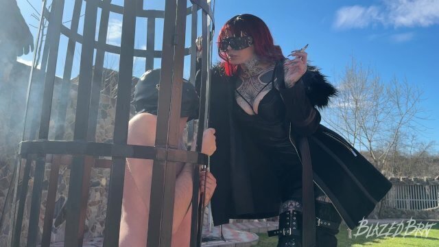 Double Cigarette Human Ashtray Dracula Femdom Castle