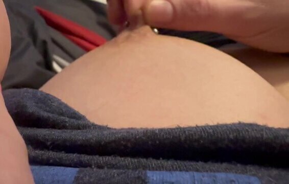 while pleasuring myself with nipple