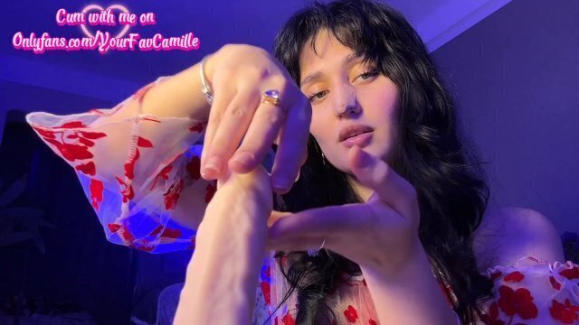 Sexy brunette will take care your will hard with