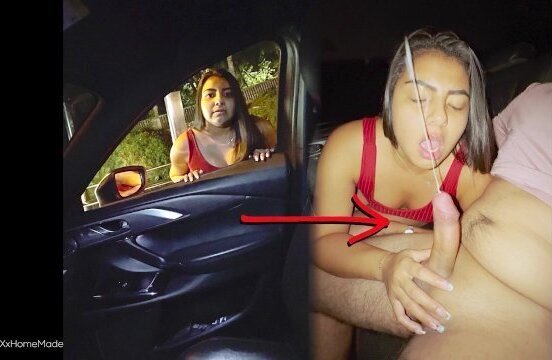 girl without money receives face inside