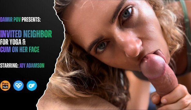 invited Airbnb neighbor yoga together