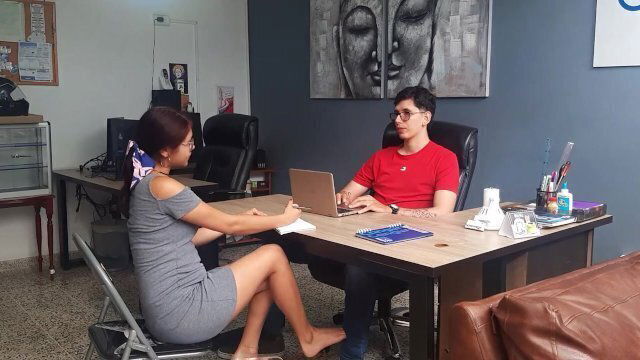 interview turns hot.