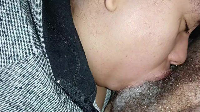 bitch's lips reach bottom hard with insane blowjob