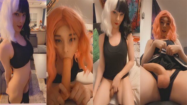 T-Girl with Dick Compilation
