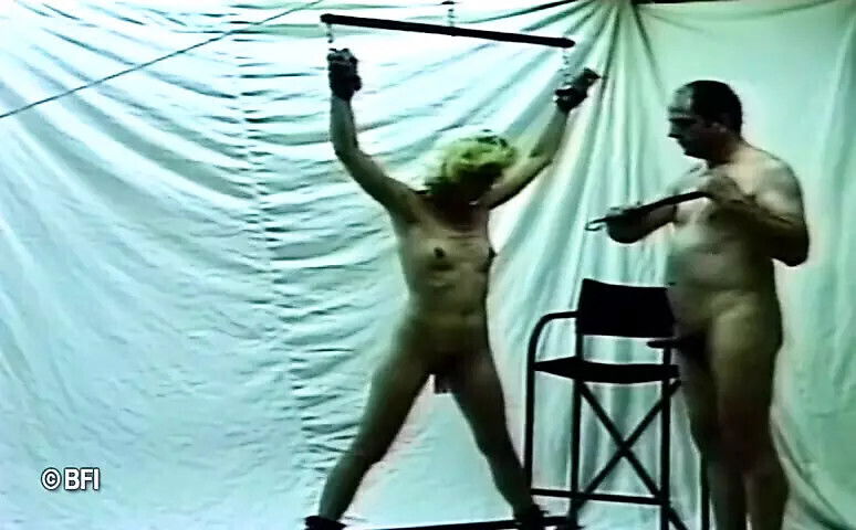 Vintage domination with whipping bondage