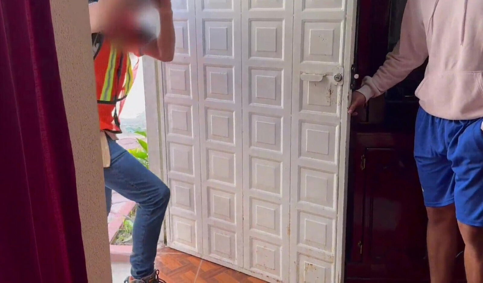 builder with huge with