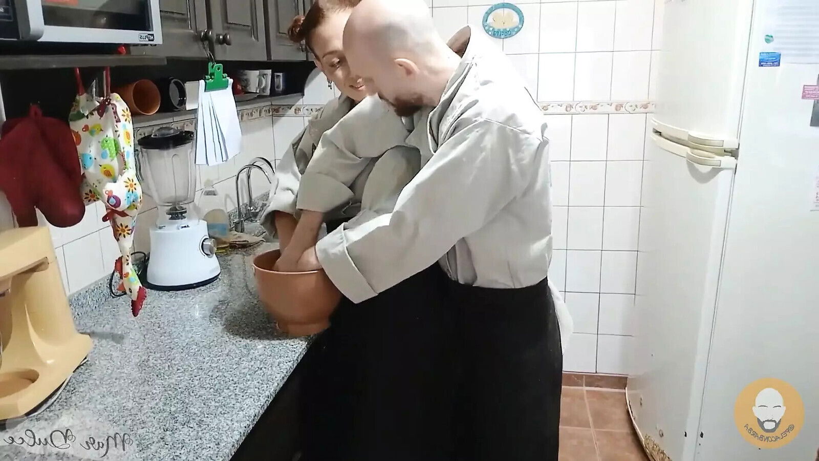 Big-assed Cook Mardulce Gets Fucked by Bearded Chef in the Kitchen