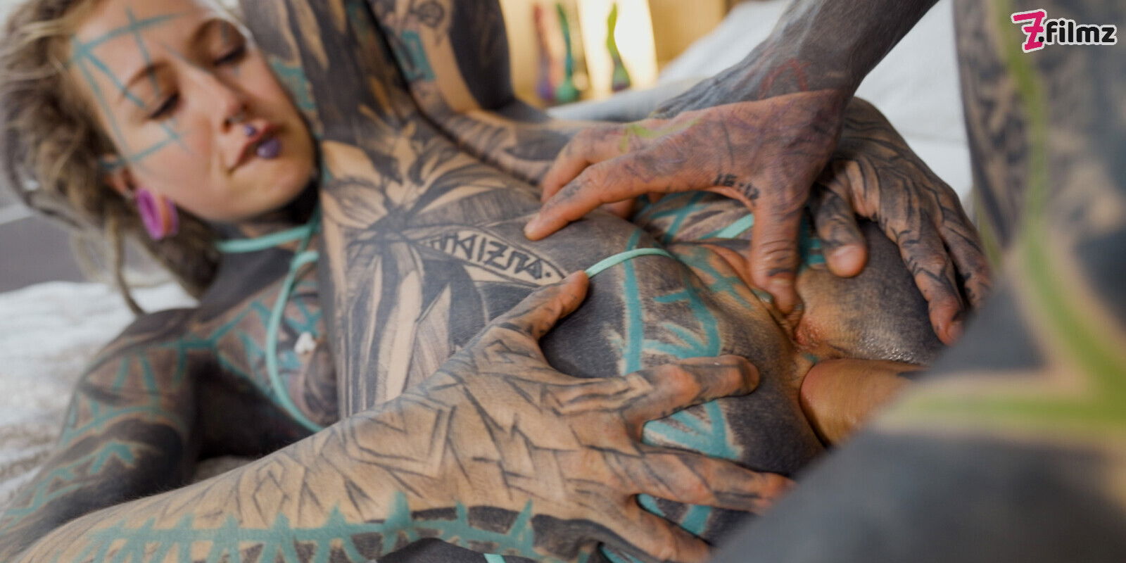 Tattoo girl ANUSKATZZ fucked balls deep