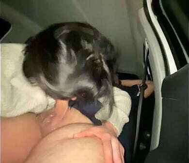 Sloppy blowjob parking, love suck spit dick. Public Parking