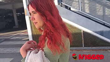 Lilly Brans comes to visit Madrid. First stop, a black cock!