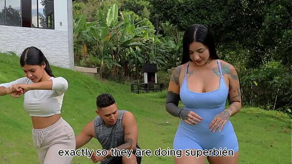 Workout routine ends with tattooed Latina part Dilan Clavijo