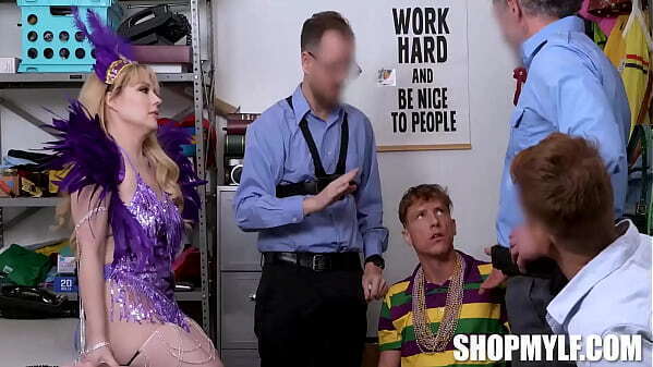 Shoplifting Rion Joins Jessica&rsquo_s Cavity-Searched Fuck Party!