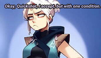 JETT AIMING your BODY [Multiple points] [Multiple endings] [series] [cock hero]| VALORANT PROTOCOL [ENG]