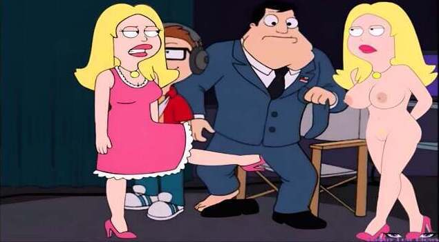 FRANCINE busty Blonde WIFE BALLBUSTING Anime Balls, Husband Busted