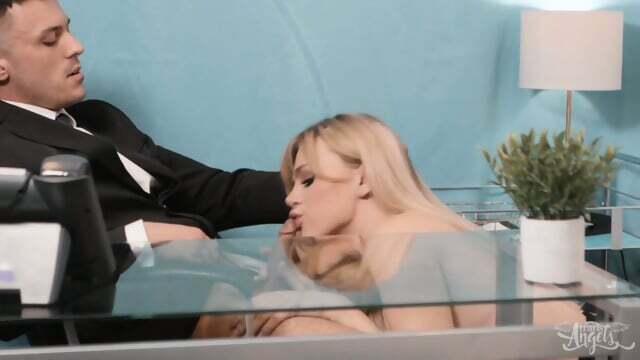 Handsome Hunk Nate Stretches Angellica Goods Tight Butthole From Behind