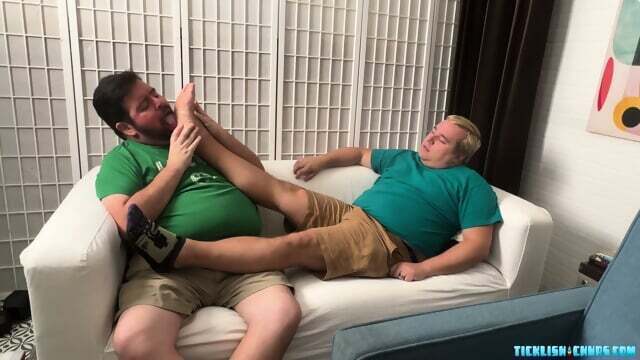 Chubby Nemo Helps Master Matt Relax With Foot Worship