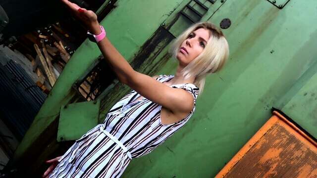 Skinny bdsm pornstar Missy punished factory (nude whipping)